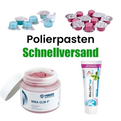 MIRA-CLIN P ODER MIRA-CLIN HAP Mira Clin Zahnpolierpaste | Polierpaste Prophylaxe Pflege Reinigung weiß Zahn