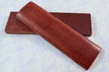 Pair of Burned Red Burlap Canvas Micarta Knife Scales Knife Making Parts Micarta