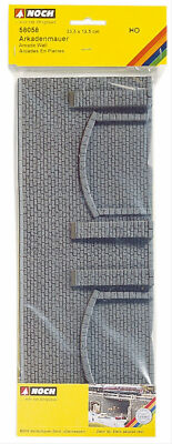 Noch HO-58058,( 423,57/1qm) Hartschaum Arkadenmauer,GMK World of Modelleisenbahn