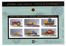 1995  S/SHEET, HISTORIC LAND VEHICLES -3-,, UC# 1552, MINT NH