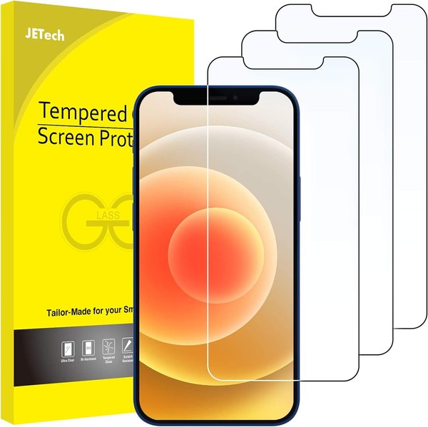 Jetech Displayschutzfolie FüR Iphone 12/12 Pro 6,1 Zoll Panzerglasfolie 3 StüCk-image