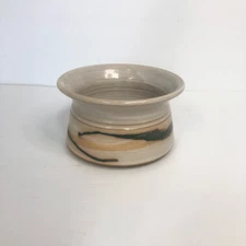 vintage studio clay pottery signed cp glossy american folk art southwest