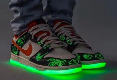 Nike Dunk Low Retro Premium Halloween   Glow In The Dark Mens 11.5 DD3357 100