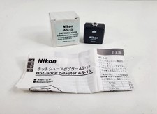 NEW NIKON AS-15 Hot Shoe Sync Terminal Adapter Original Box w/Instructions NIB