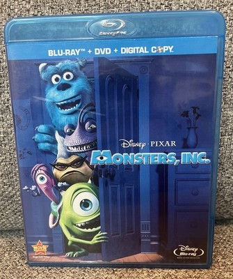 Monsters Inc (Four-Disc Blu-ray/DVD Combo, 2009) Pixar Disney Collector's Set