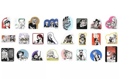Aufkleber Set - MONOCHROME VERSION Vol.2 - ONE PIECE Jump Spring (2024) 4cm