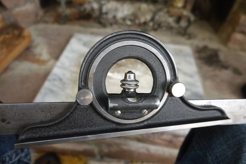 STARRETT COMBINATION SQUARE COMPASS #12 CENTER FINDER SCRATCH AWL  #4 24" RULE - Imagen 5 de 24