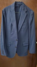 J Crew Ludlow Blue Suit 36R Jacket 31/31 Pants English Wool Cotton