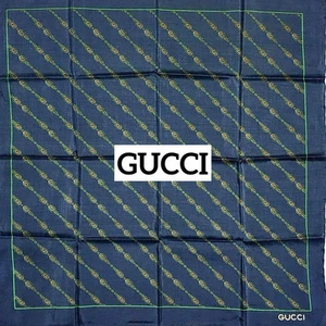 GUCCI écharpe ceinture chaîne rayure rétro marine occasion