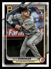 Nick Gonzales 2024 Bowman #62 Pittsburgh Pirates ROOKIE RC *025