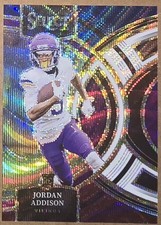 JORDAN ADDISON TRI-COLOR PREMIER LEVEL DIE-CUT ROOKIE CARD #/225 - 2023 SELECT 