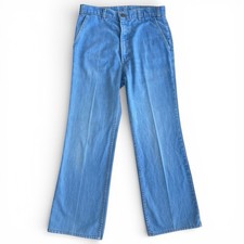 VTG 70s Levi's Orange Tab Flare Jeans High Rise Light Wash Bootcut Denim W30 L29