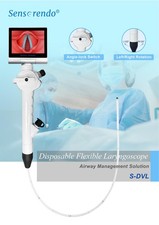 (US delivery)3.5inch display+disposable flexible laryngoscope 3.1mm-5.8mm