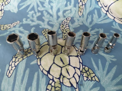 #ad Snap On Tools Swivel Socket Set 3 4quot; To 3 8” . 1 2 Drive”. 6 point. 7 Piece. $100.00