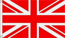 RED and WHITE UNION JACK FLAG 5’ x 3’ UJ UK Sport Team Sunderland Middlesbrough 