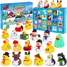 2025 Christmas 24 Days Countdown Rubber Duck Advent Calendar for