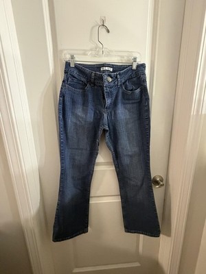 Riders by Lee Mid Rise Bootcut Jeans Women's 10 Petite Blue Denim