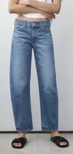 AYR The Knockout Barrel Leg Denim Jeans Women’s 26 $245 Ankle Made in LA 29x27.5
