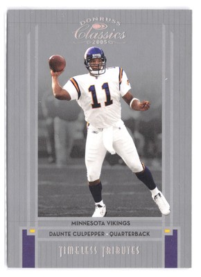 2005 Donruss Classics - Daunte Culpepper #53 Timeless Tributes Silver /50 