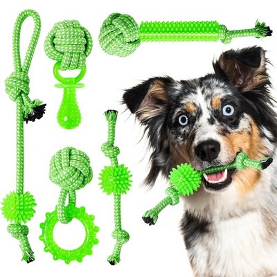 Puppy Toys 5 Pack for High Energy Puppies,Puppy Teething Toys Rubber and Rope...
