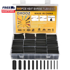 900Pcs Wire Heat Shrink Tubing Kit, Industrial Heat-Shrink Tubing for Wires, 2:1
