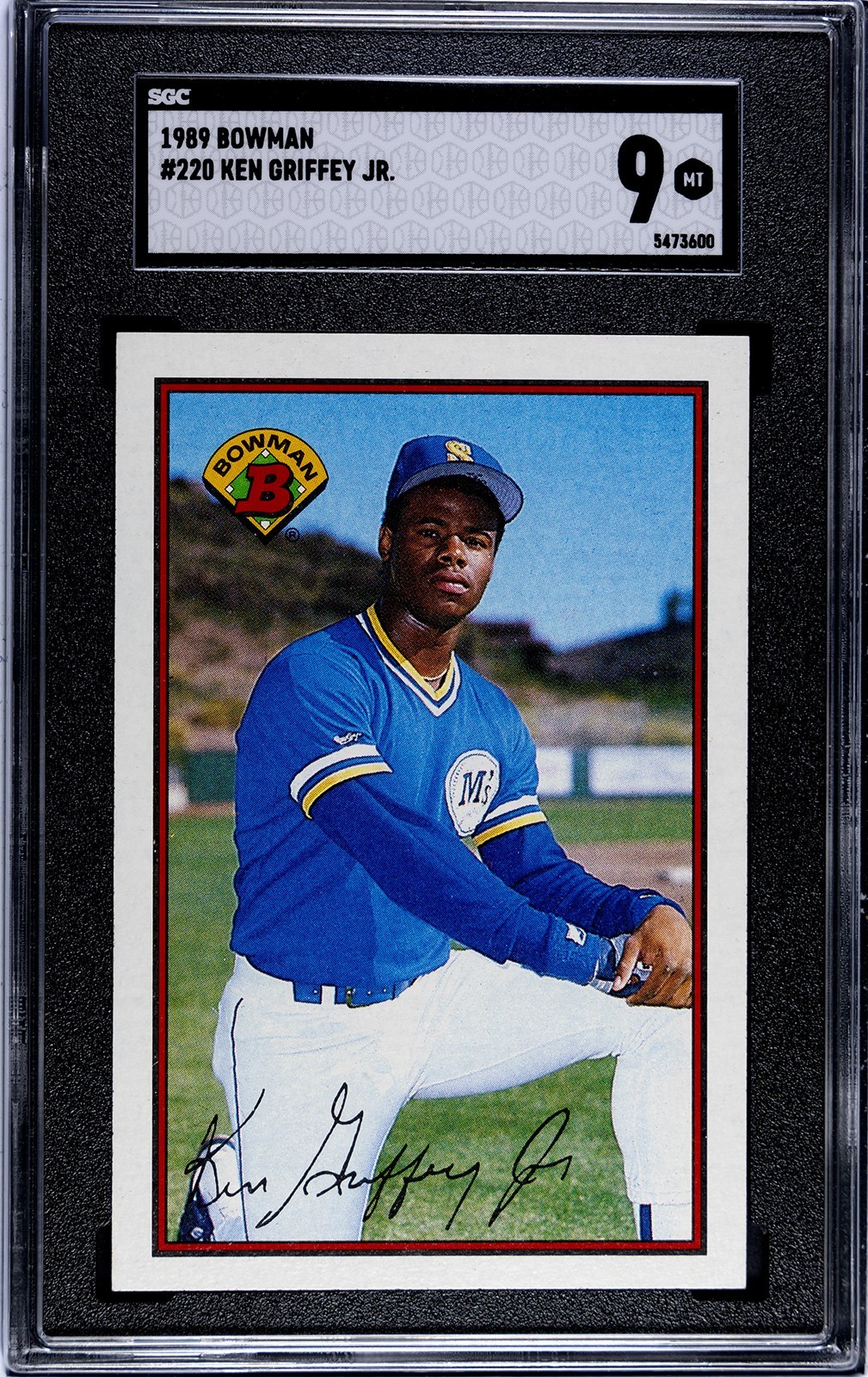 1989 BOWMAN KEN GRIFFEY JR. ROOKIE (RC)  #220  SGC 9!