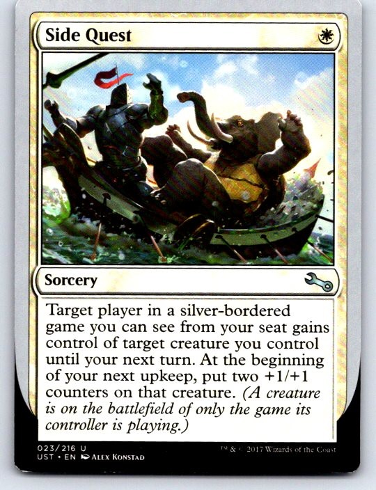 Side Quest 23 Uncommon Unstable Magic: The Gathering Lightly Played