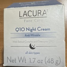 LACURA Q10 Night Cream Anti-Wrinkle with Retinol Coenzyme Q10, 1.7 oz