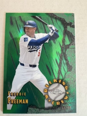 FREDDIE FREEMAN 2026 TOPPS CHROME #WC-13 WRECKING CREW GREEN REFRACTOR /99