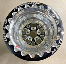 Nos Weld Racing V-series Black Drag Wheel 15x14 Wld-84b-514280cb W Bead Locks