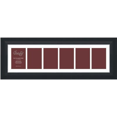 Craig Frames 21834700BK 9 by 32-Inch Black Picture Frame, Single White Collage M
