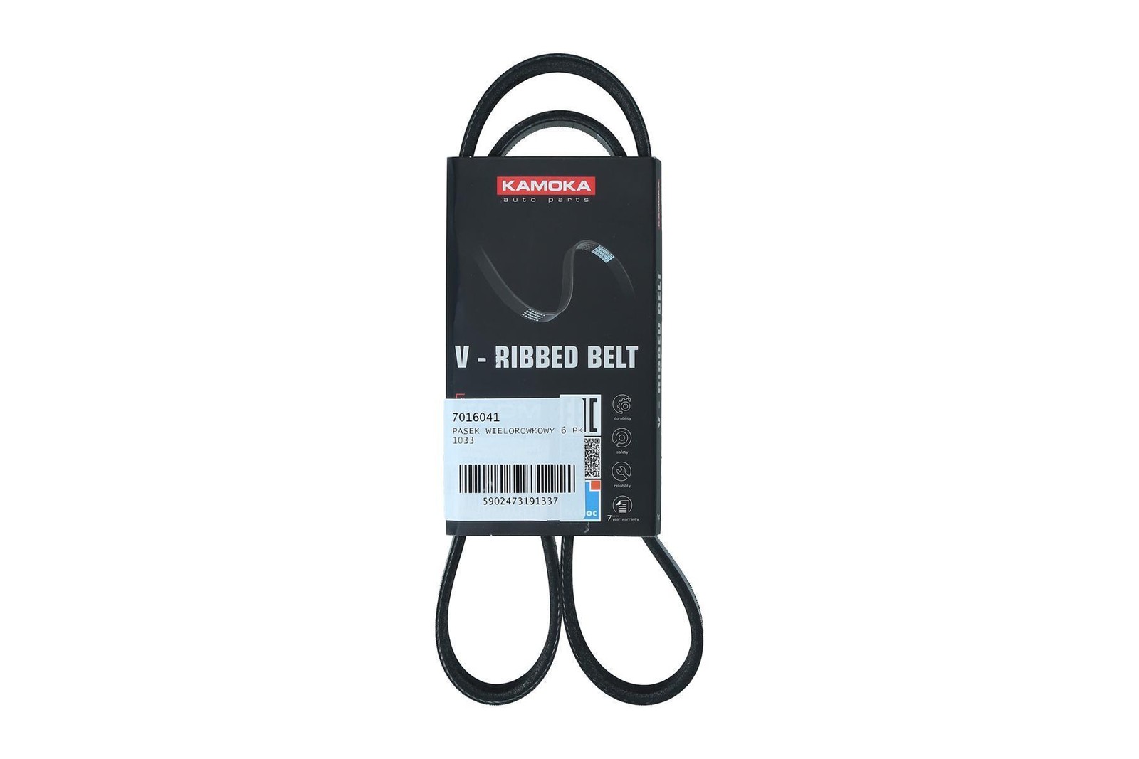 Fits KAMOKA 7016041 MULTI-GROOVE BELT 6 PK 1033