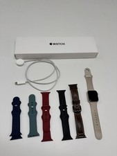Apple Watch SE 40mm Smartwatch w/ Charger Box Extra Bands - Tested Working