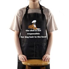Boxer Dog Apron With Pockets Boxer Dog Mom Apron Adjustable Boxer Dog Chef
