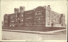 Columbus Ohio Studer Avenue School building unused vintage postcard