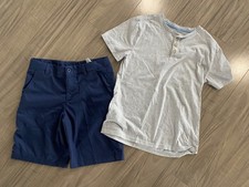 Boys Outfit Size Large - Under Armour Navy Polyester Pants with grey Somona Henl