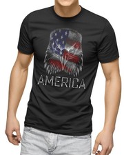 Eagle Flag USA Men T Shirt Patriotic T-shirt Style Eagle American Flag T-shirt