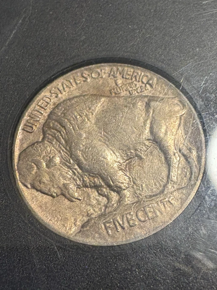 1913 Raised Ground proof strike Buffalo Nickel VF-XF Condition Toner see pics  - Image 3 of 4
