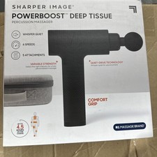 Sharper Image Powerboost Deep Tissue Percussion Massage Gun for Full Body