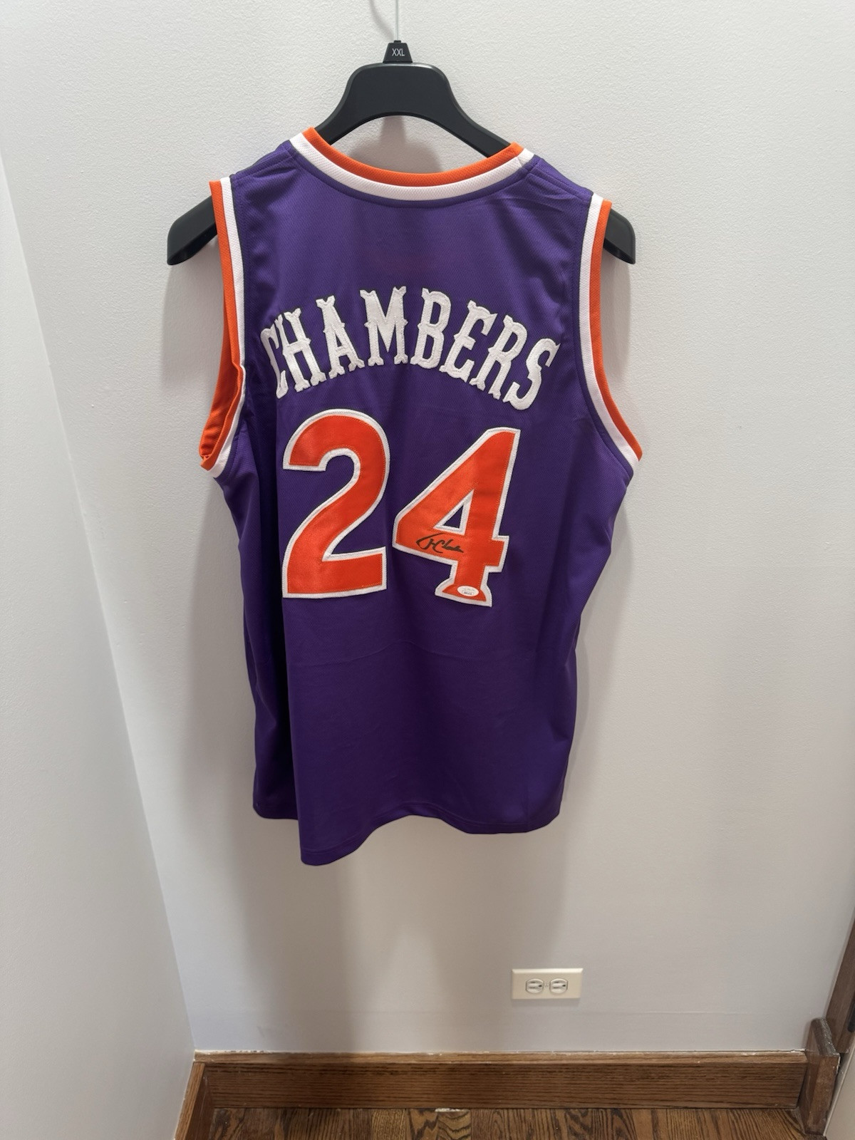 Tom Chambers Signed Phoenix Suns Jersey (JSA COA) 4xAll-Star Power