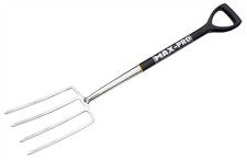 Stainless Steel Border Fork D Shape Handle Garden Digging