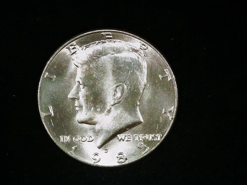 1985-D Kennedy Half Dollar AU++ (1). Free Shipping!