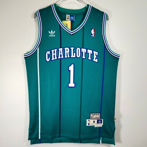 Muggsy Bogues #1 Embroidered Men's Sports Jersey, Blue, Size:S-XXL