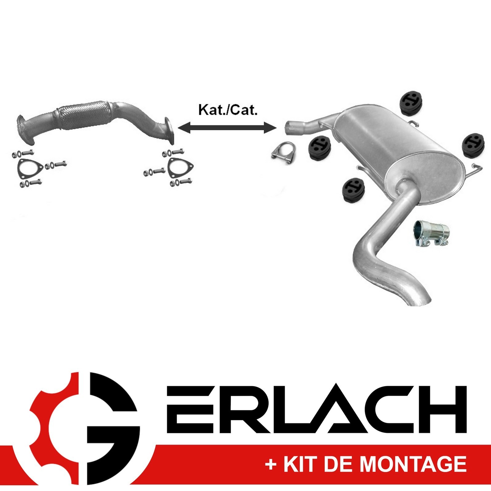 Silencieux echappement pour Boxer Ducato Jumper 3.0 HDI de type origine