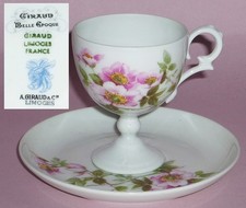 Mokkagedeck GIRAUD LIMOGES FRANCE Buschrose Heckenrose