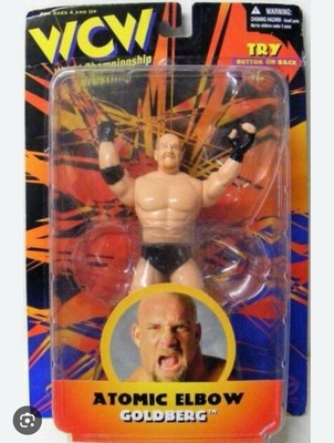 Bill Goldberg WCW Toymakers 1998 Wrestling Actionfigur Atomic Elbow Neu Versiegelt