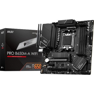 MSI PRO B650M-A WiFi ProSeries Motherboard (AMD Ryzen 9000/8000/7000 Series P...