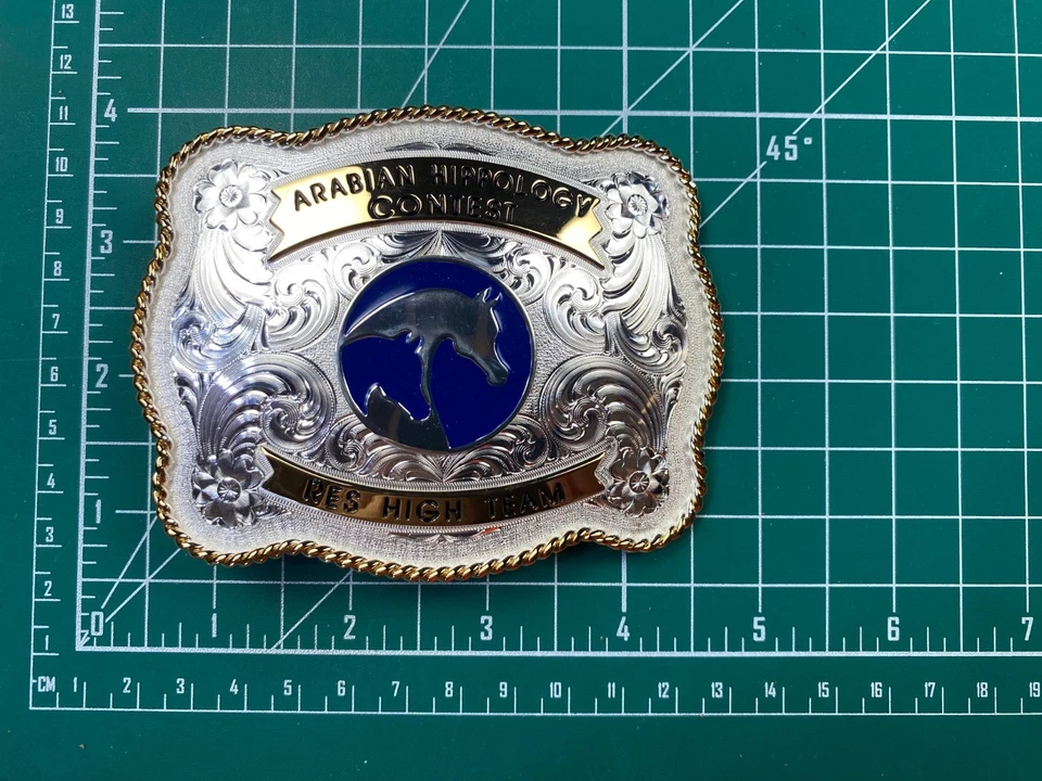 Arabian Hippology Contest RES High Team Belt Buckle - Image 3 of 4