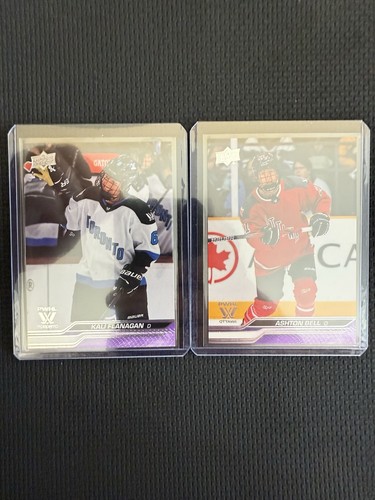 2024 UPPER DECK 1st Edition PWHL HOCKEY COMPLETE Purple Parallel BASE SET #1-50 - Picture 14 of 15