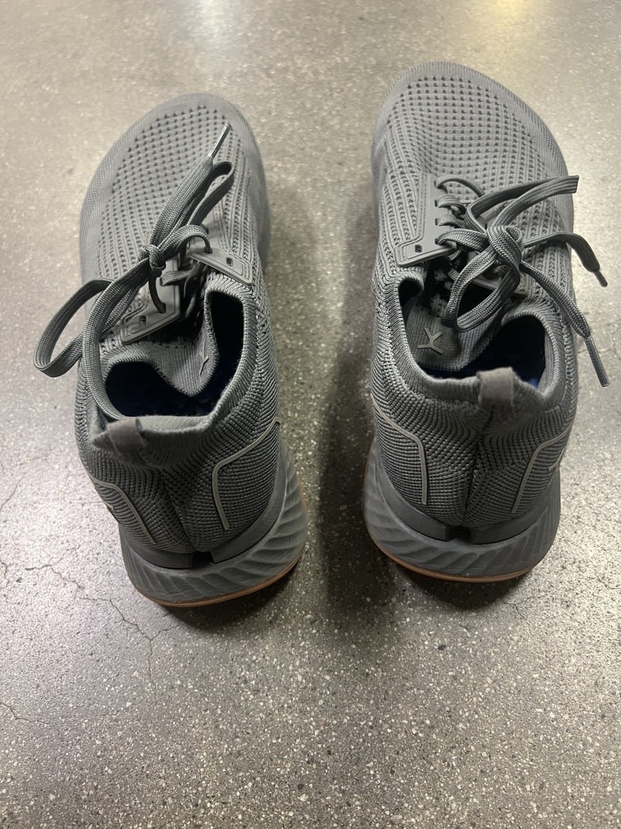 Flux Mens Adapt Runner Gray Gum Running Athletic Barefoot 